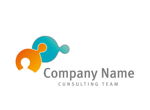 Logo, zwei Menschen, Verbindung, Consulting Team, IT, Technik