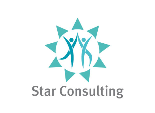Logo, zwei Menschen, Stern, Consulting, Coaching, Star