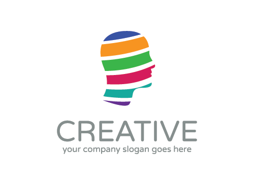 Kreativ Logo, Gehirn Logo