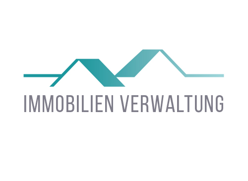 Immobilien, Hausverwaltung, Dachdecker Logo.