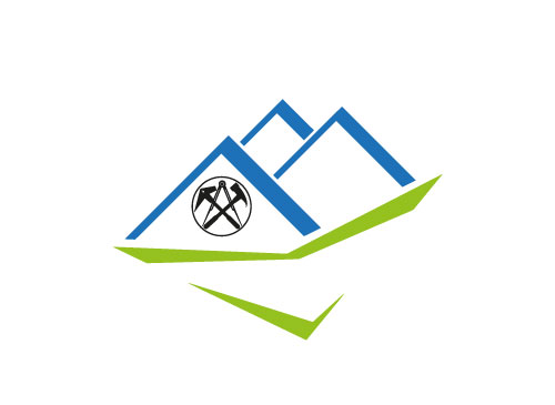 , kologisch, Zeichen, Zeichnung, Symbol, Immobilien, Architekt, Dachdecker, Logo