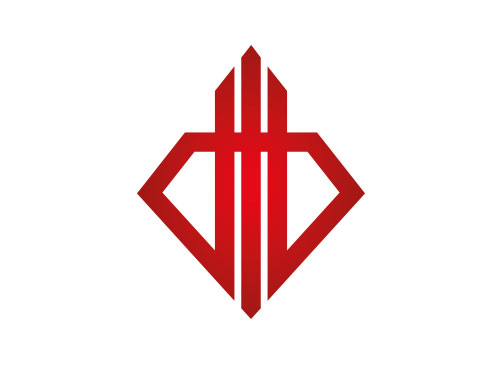 , zweifarbig, Diamant, Logo