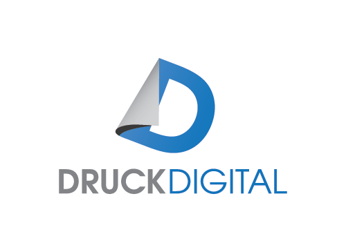 Buchstabe D Logo, Transport,Druck Logo, Papier