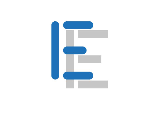 Zweifarbig, Zeichen, Zeichnung, Symbol, Logo, E, Coaching, Consulting, Beratung