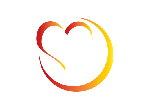 Stilisiertes Herz Logo