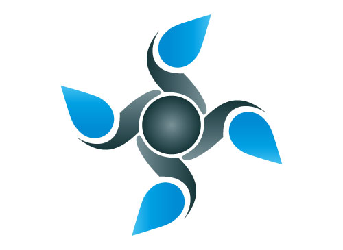 kologisch, Zweifarbig, Zeichen, Zeichnung, Wasserenergie, Umwelt, Energie, Logo