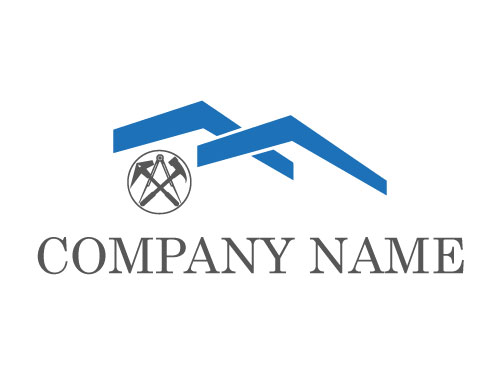 Symbol, Logo, Immobilien, Architekt, Dachdecker