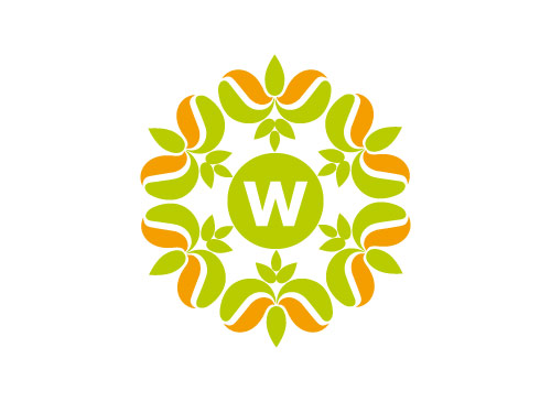 Logo, Markenzeichen, Blte, Blume, Initial W