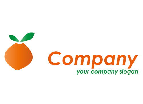 Zweifarbig, Zeichen, Zeichnung, Stilisiert, Orange, Frucht, Logo