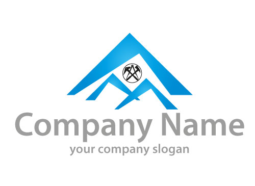 kologisch, Zweifarbig, Zeichen, Zeichnung, Symbol, Immobilien, Architekt, Dachdecker, Logo