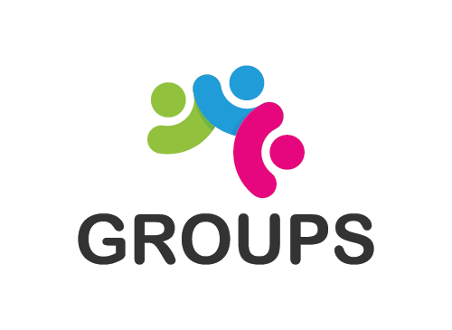 Gruppe Logo, Menschen, sozialen