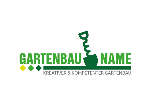 Gartenbau - Garten Logo