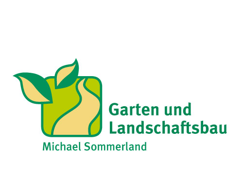 Logo, Markenzeichen, Bltter, Weg, Landschaftsgrtner, Landschaftsbau, Auenanlagen
