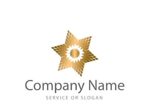 Logo, Markenzeichen, Goldstern