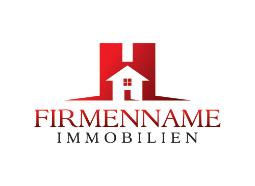 Haus, Heim, Immobilien, Architektur, Bau, Werbung, Makler, Mehrfamilienhuser, Logo