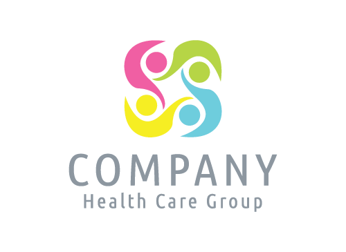 Menschen, Gesundheit, Pflege, Gruppe, Logo