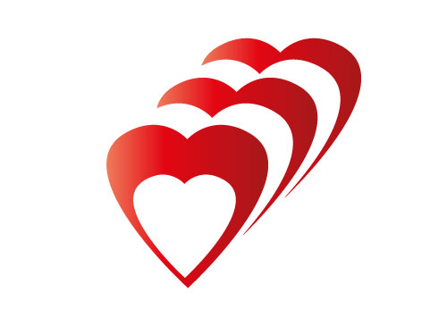 , Zeichen, Zeichnung, Symbol, Logo, Drei, Herz, Liebe