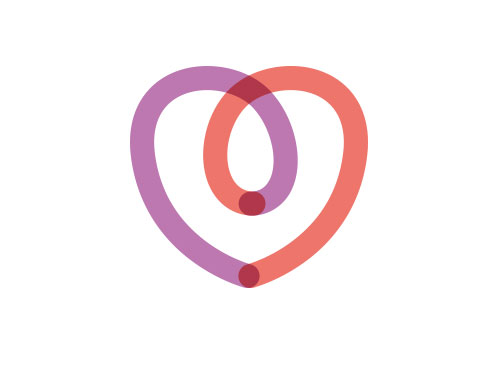 , zweifarbig, Herz, Kreislauf, Kardiologie, Logo
