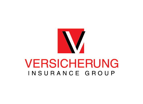Buchstabe V, Versicherung Logo