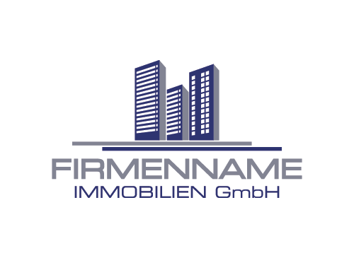 Immobilien Logo, Bau Logo