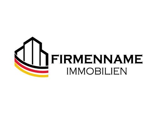 Immobilien Logo, Deutsch