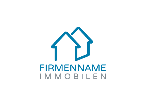 Klempner Logo, Haus, Dach, Immobilien, Bau, Architektur