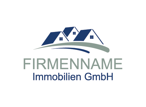 Immobilien Logo, Haus Logo, Makler Logo, Malen Logo