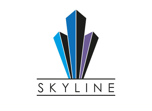 Zeichen, Zeichnung, Immobilien, Skyline, Krone, Logo