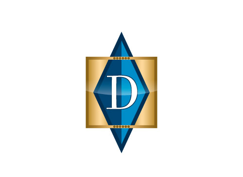 Zeichen, Initial D, Logo Schmuckladen, Luxusartikel