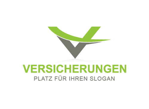 Buchstabe V Logo, Versicherung Logo, Immobilien Logo, Finance Logo