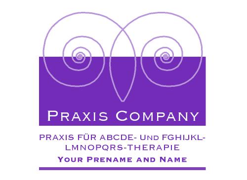 Sicherheit und Knnen ausstrahlendes Logo fr eine Frauenarzt-Praxis.