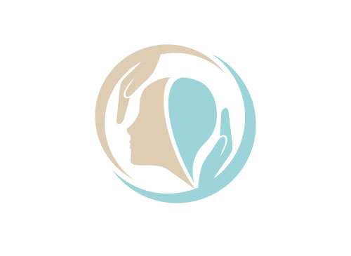 Kopf, Hnde, Arztpraxis, Logo