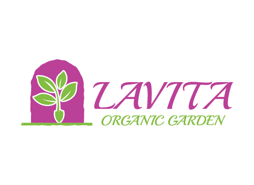 Garten Logo, Blatt Logo, Grn Logo