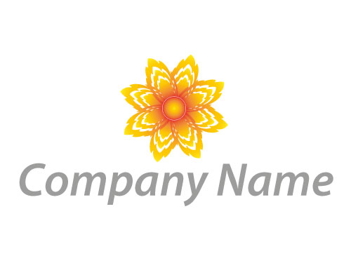 kologisch, Zeichen, Zeichnung, Symbol, Pflanze, Feuerblume, Wellness, Kosmetik, Logo