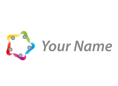 kologisch, Zeichen, Zeichnung, Stern, Team, Fnf Personen, Logo