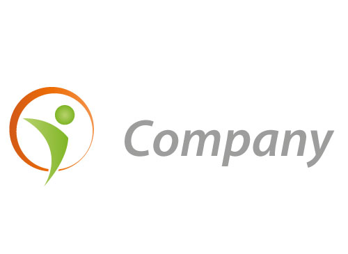 , komedizin, Zweifarbig, Zeichen, Zeichnung, Symbol, Person, Bewegung, Kreis, Sport, Fitness, Logo