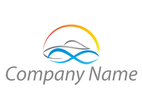 , Zeichen, Zeichnung, Symbol, Sonne, Boot, Schiff, Logo