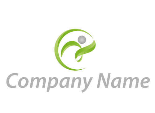 Pflanze, Ein Person Logo