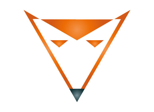 Zweifarbig, Zeichen, Zeichnung, Tier, Fuchs, Logo