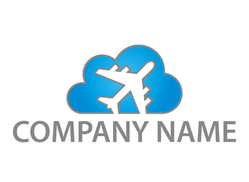 kologisch, Zeichen, Zeichnung, Symbol, Flugzeug, Wolken, Transport, Logo