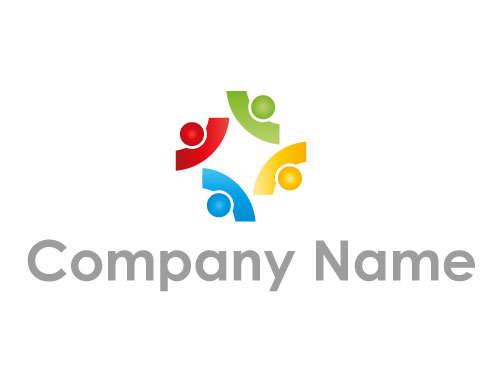 kologisch, Zeichen, Zeichnung, Symbol, Leute, Team, Personen, Gruppe, farbig, Logo
