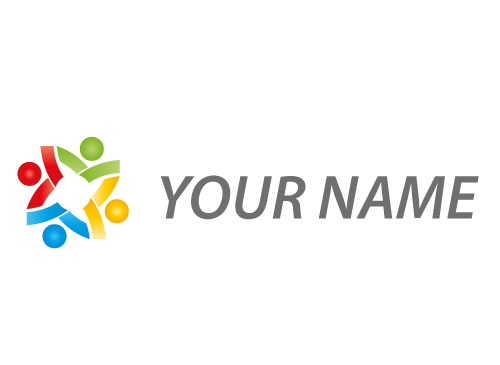 kologisch, Zeichen, Zeichnung, Personen, Team, farbig, Leute, Familie, Logo