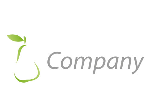 kologisch, Zeichen, Zeichnung, Symbol, Birne, Essen, Obst, Frucht, Logo