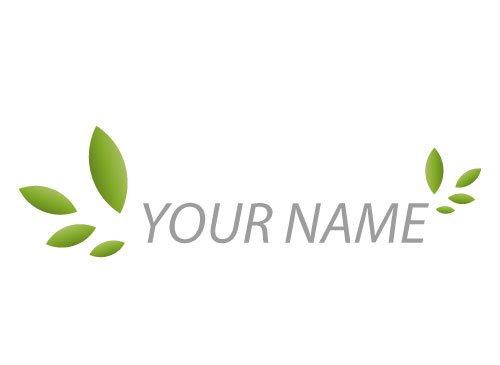 Viele Blatter Pflanzen In Grun Logo Logomarket