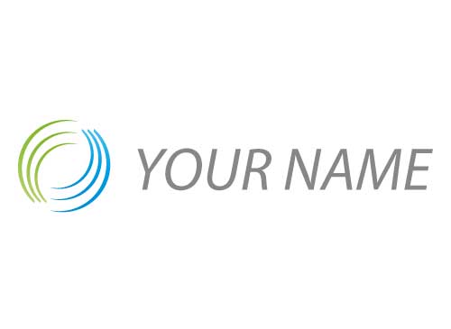 komedizin, Zweifarbig, Zeichen, Zeichnung, Viele Linien, Wellen, Kreise, Beratung, Logo