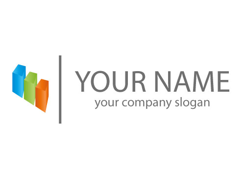 kologisch, Zeichen, Zeichnung, Hochhuser, Skyline, Farbig, Maler, Logo