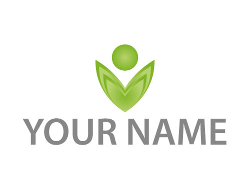 kologisch, Zeichen, Zeichnung, Symbol, Person, Mensch, Blume, Pflanze, Logo