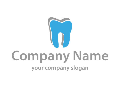 ko-Zahn, Zwei Zhne, Zweifarbig, Zahnarzt, Logo