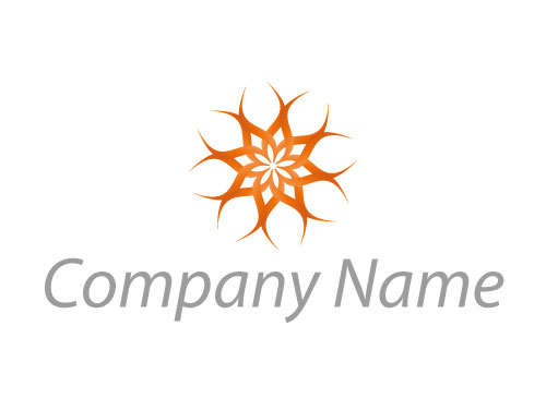 kologisch, Heilpraktiker, Blume, Feuer, Pflanze, Logo
