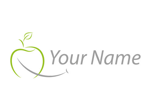 Obst Logo, Apfel, Frucht, Lcheln, Logo